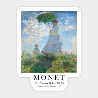 Claude Monet Woman With A Parasol Exhibition Wall Art Sticker